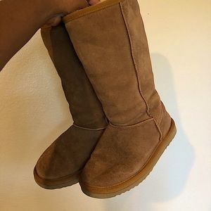 Classic Genuine Shearling Short Boot Chestnut